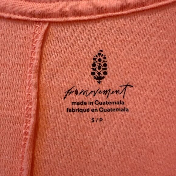 Free People FP Movement City Vibes Tank in Wild Papaya, oversized, size Small - Picture 6 of 11